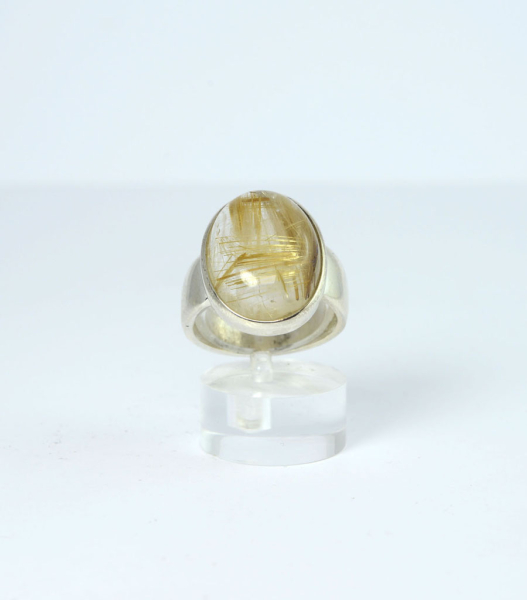 Unikat Ring Rutilquarz Oval 20x15 mm