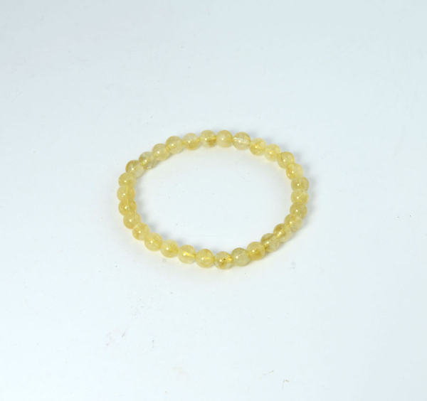 Citrin Armband Kugel 6 mm