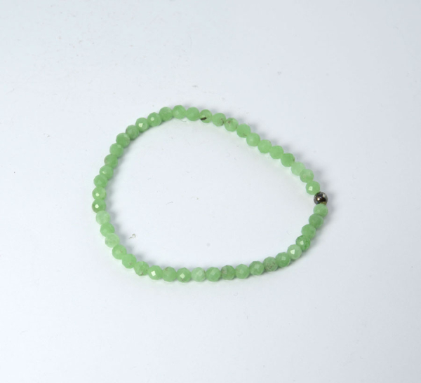 Chrysopras Armband 4 mm Facettiert "A"