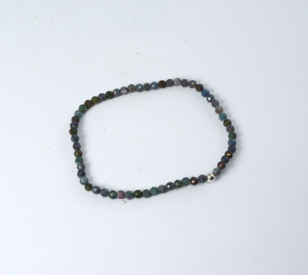 Rubin-Disthen Armband 4 mm Facettiert