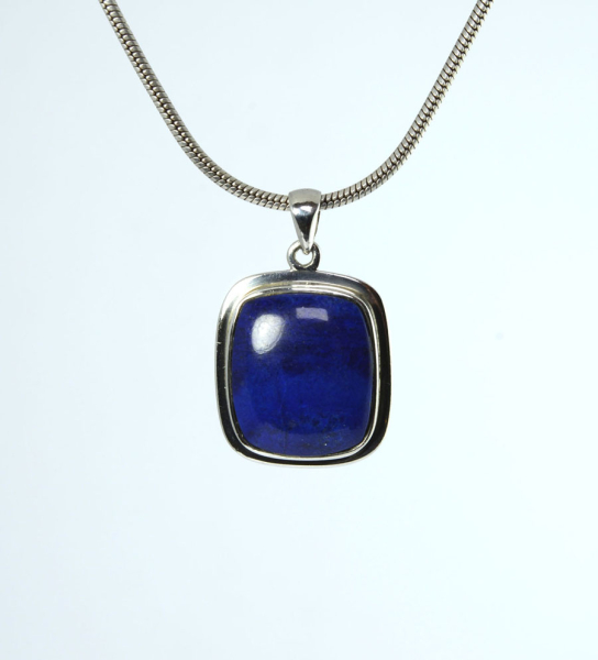 Unikat Anhänger Lapislazuli Antik 19x16 mm
