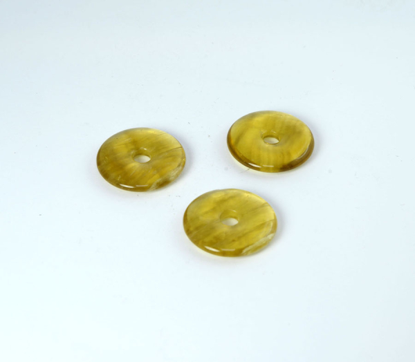 Fluorit Donut Gelb 30 mm