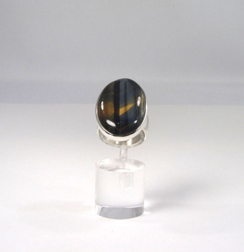 Unikat Ring Tigerauge-Falkenauge Oval