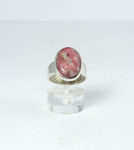 Unikat Ring Thulit Oval 18x13 mm