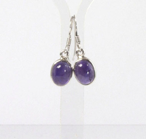 Ohrhänger Amethyst Oval 9x7 mm