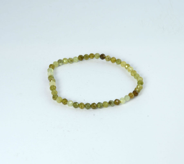 Granat Grossular Armband Kugel 4 mm Facettiert