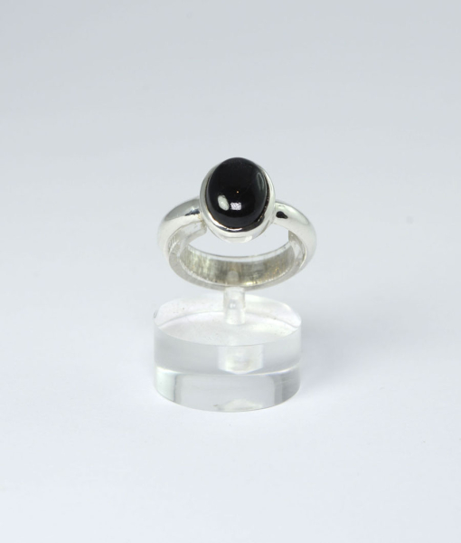 Unikat Ring Turmalin Schörl Oval 10x8 mm