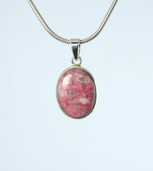 Anhänger Thulit Oval 21x16 mm