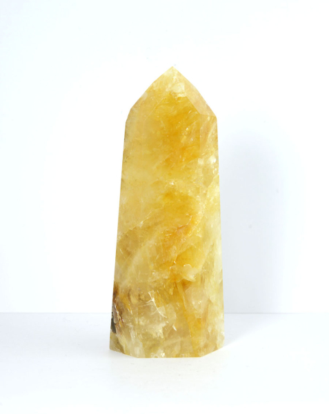Unikat Limonit-Quarz Spitze Groß "Golden Healer"