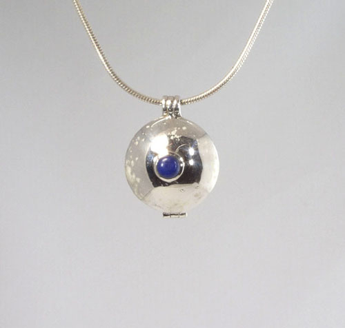 Anhänge Medaillon Lapislazuli 25 mm