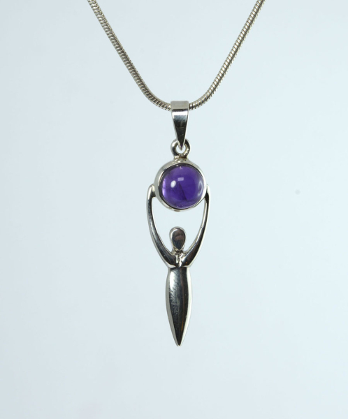 Anhänger Amethyst-Göttin Klein
