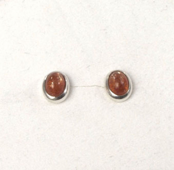 Ohrstecker Sonnenstein Oval 7x5 mm