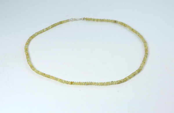 Unikat Chrysoberyll-Katzenauge Kette Button