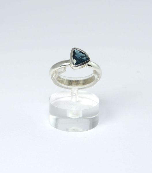 Unikat Ring Turmalin Indigolith Triangel