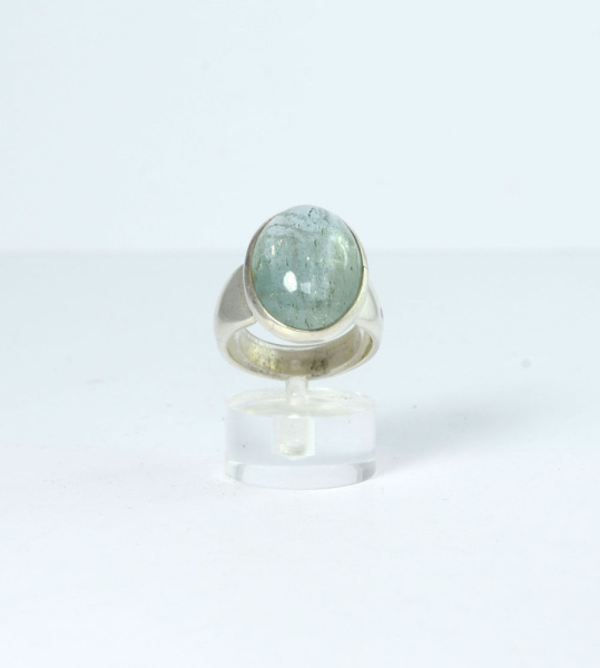 Unikat Ring Aquamarin Oval 19x14 mm