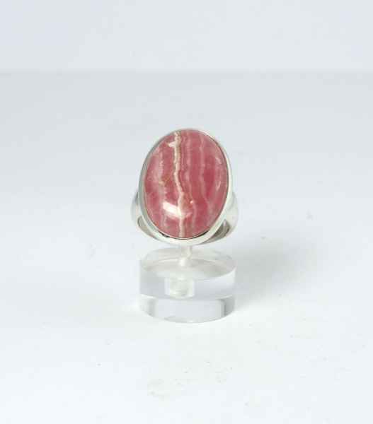 Unikat Ring Rhodochrosit Oval 25x17 mm