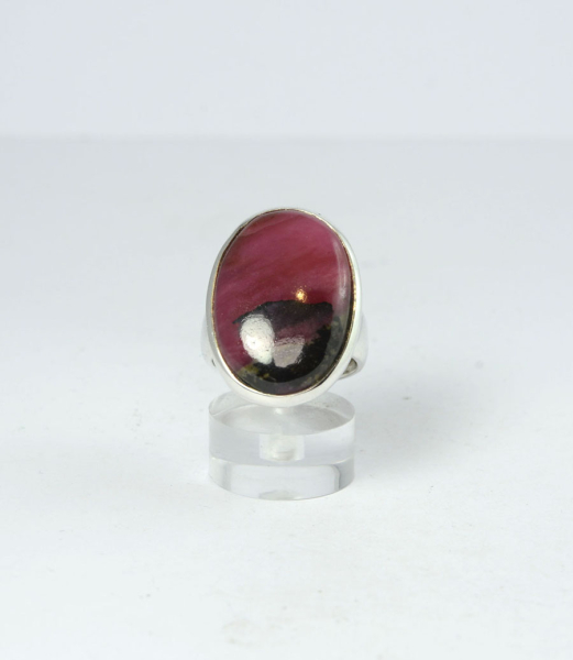 Unikat Ring Rhodonit Oval 27x18 mm