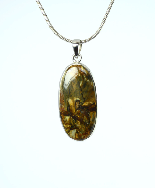Anhänger Pietersit Oval 43x21 mm